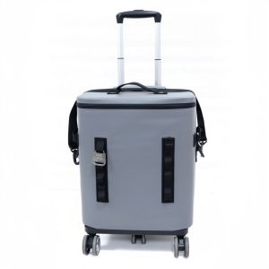 Glacière grand confort 30L en PVC, structure solide et roues renforcées