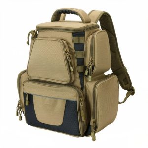 Sac à dos de pêche pour boîtes à leurres — ouverture frontale, rangement structuré & poches latérales