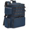 Sac à dos de pêche résistant à l'eau avec compartiment isotherme — polyester, compartiment bas dédié