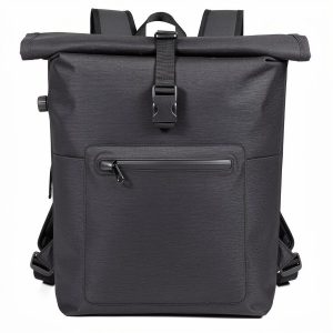 Sac à dos glacière souple pour pêche 20L — fermeture roll-top & poche zippée avant